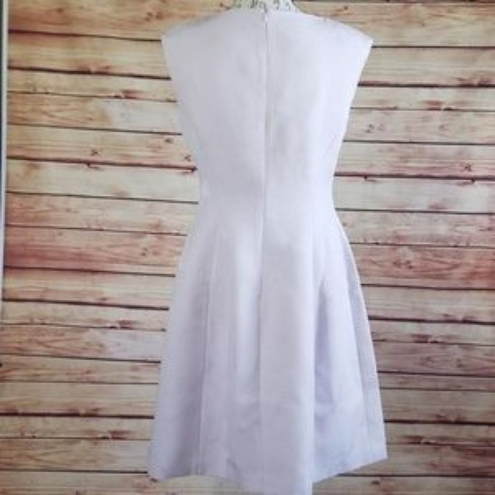 NWT Anne Klein Lavender Flower Fit Flare Pockets - Picture 5 of 7